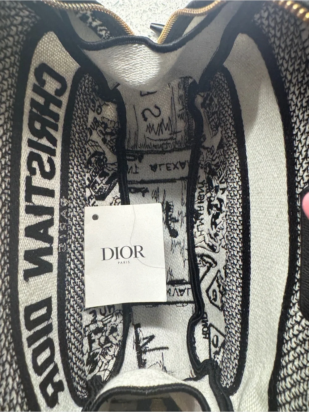 Christian Dior Caro Plan de Paris Clutch with Dior Box